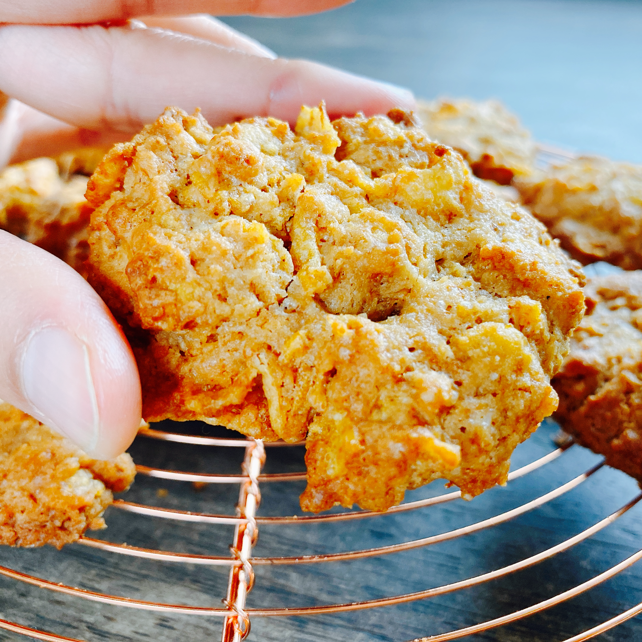 Gluten-free Vegan Tofu corn flakes Cookies